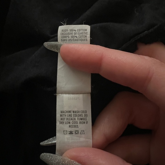 American Eagle Aerie Black Smock/Tie Dress - Picture 4 of 5